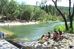 swimming at Lagrasse