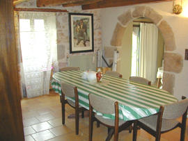 dining room - rental nr Figeac and Cahors