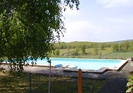 pool with views - rental in Lot, Quercy, Figreac region